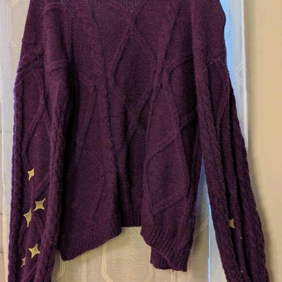 Dark Purple with Golden Stars Taylor Swift Speak Now (Taylor’s Version) Cardigan - Picture 5 of 6
